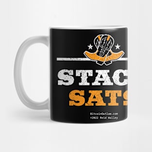 Stack Sats Western Font Crowned With Crossed Cowboy Boots Mug